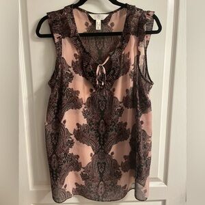 Semi transparent sleeveless work shirt